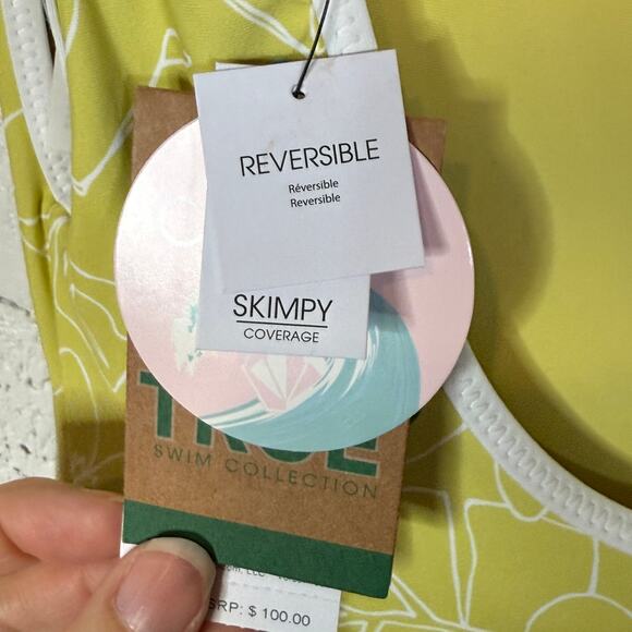 Volcom CITRON Juniors Tropicoco Reversible 1pcs Swimsuit coverup set XS $134 - Picture 4 of 14